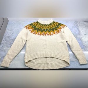 Madewell Fair Isle knit cotton sweater